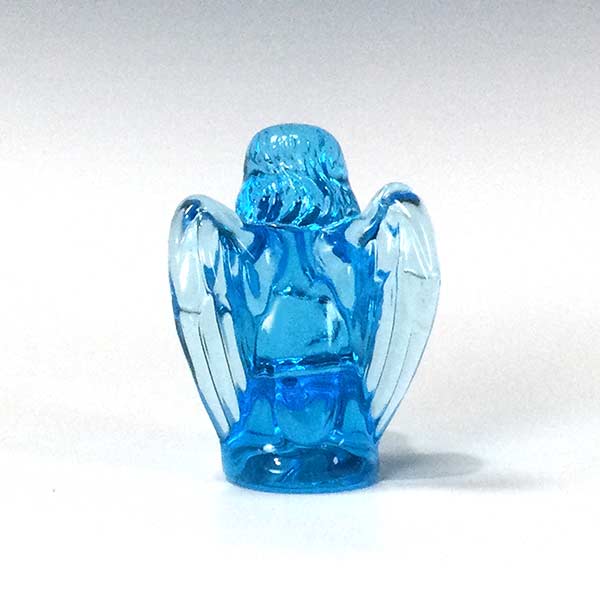 Praying Angel in Aqua Glass - Image 2